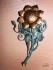 A wall wrought iron lamp  - Sunflower (SI0501)